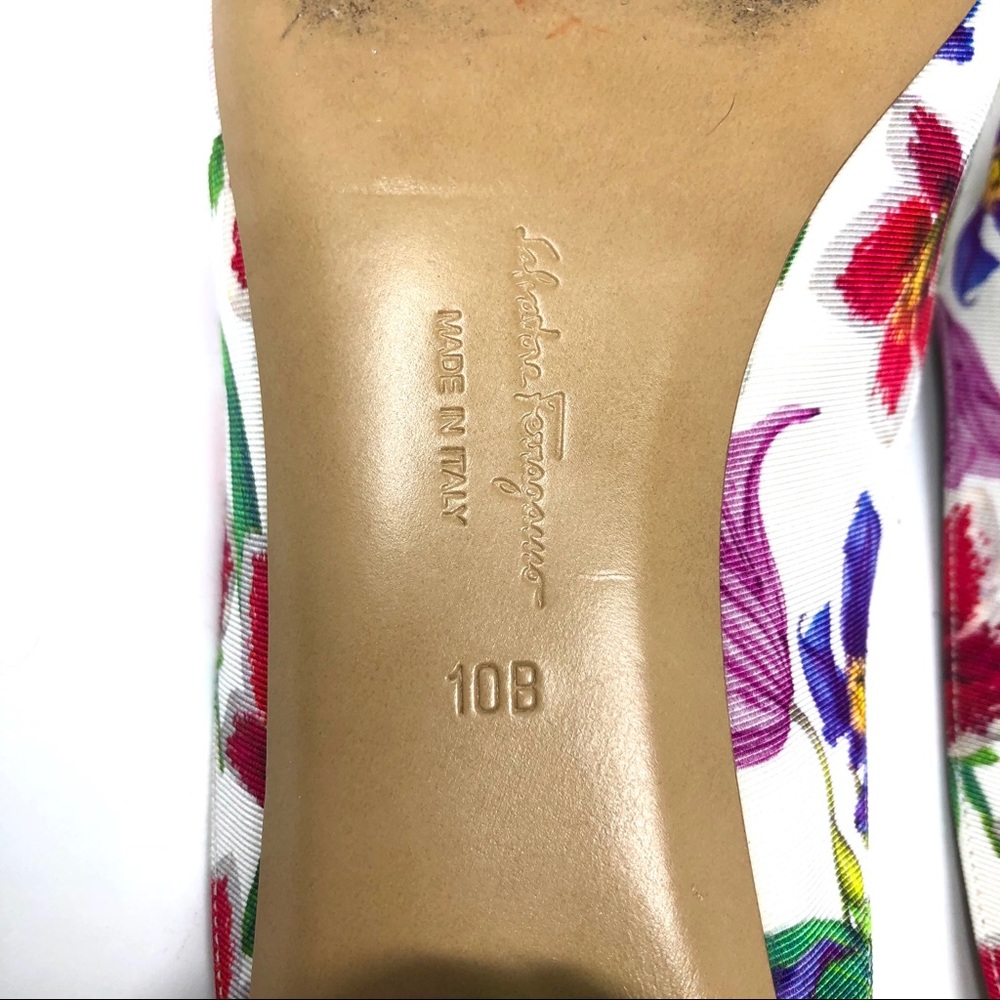 SALVATORE FERRAGAMO floral mules, size 10 - Picture 11 of 14